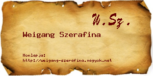 Weigang Szerafina névjegykártya